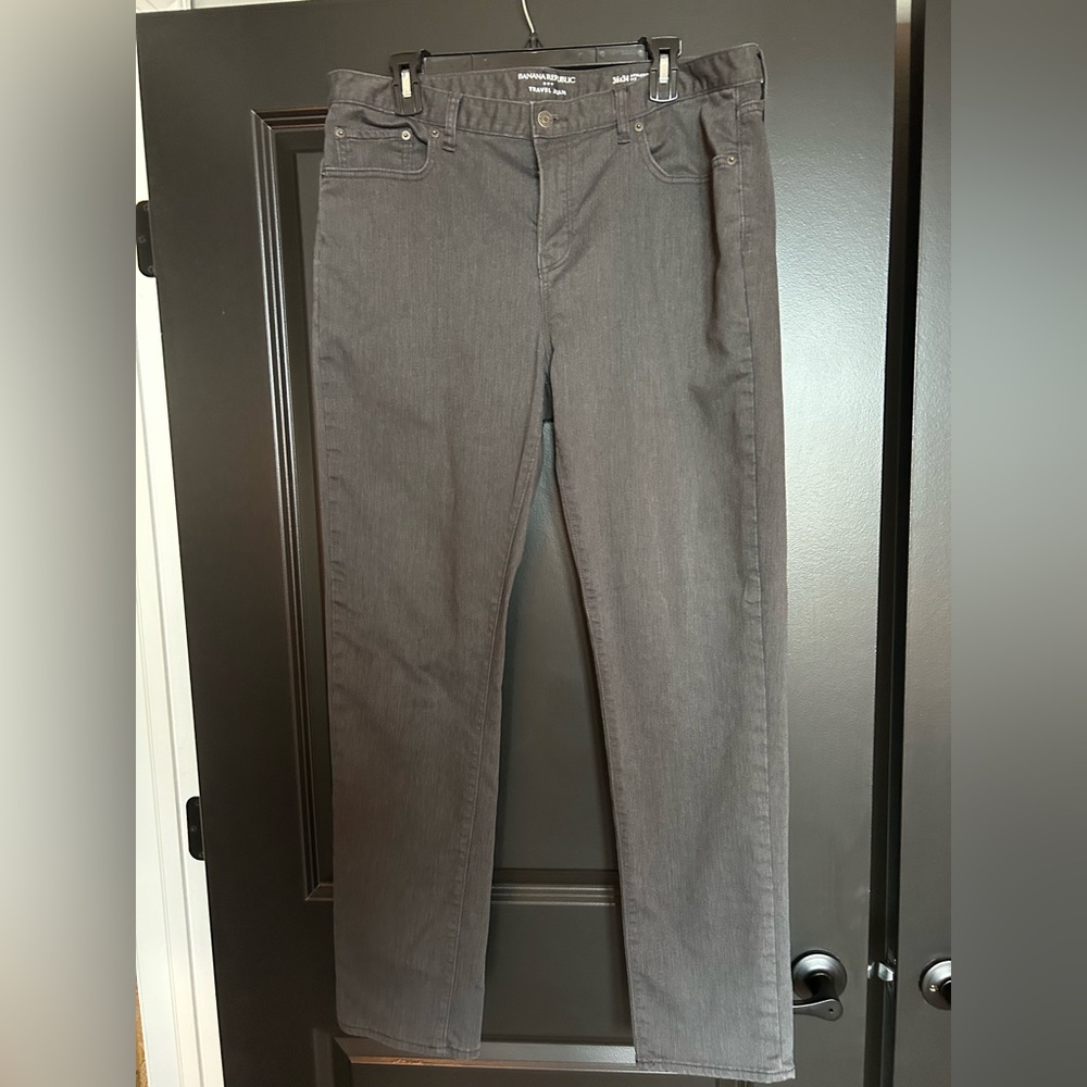Banana Republic Men's Charcoal Straight Jeans 36 x34